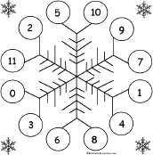 snowflake bingo