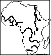 African Rivers: Outline Map Printout